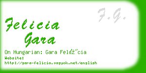 felicia gara business card